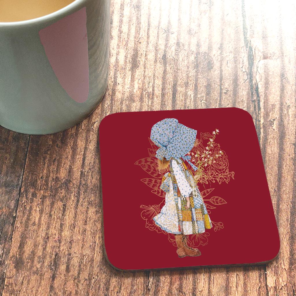 Holly-Hobbie-Classic-Hat-And-Flowers-Coaster