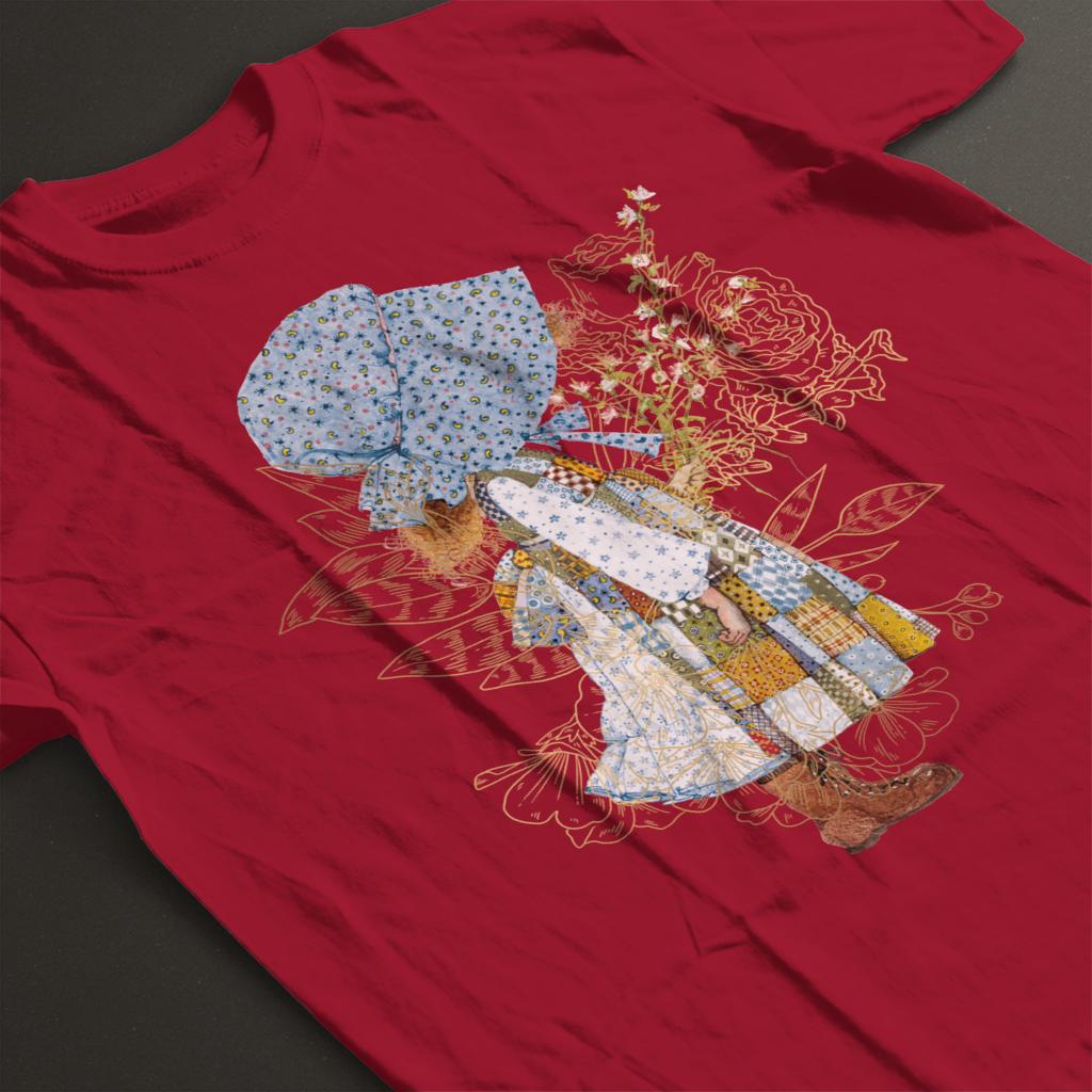 Holly-Hobbie-Classic-Hat-And-Flowers-Mens-T-Shirt