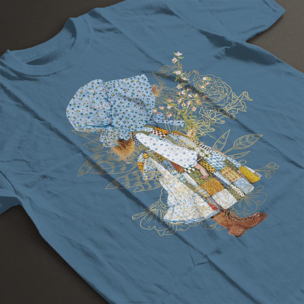 Holly-Hobbie-Classic-Hat-And-Flowers-Mens-T-Shirt