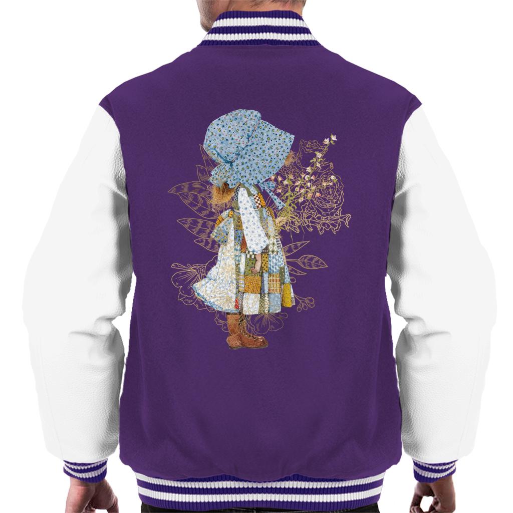 Holly-Hobbie-Classic-Hat-And-Flowers-Mens-Varsity-Jacket