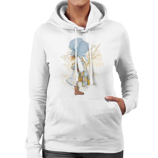 Holly-Hobbie-Classic-Hat-And-Flowers-Womens-Hooded-Sweatshirt