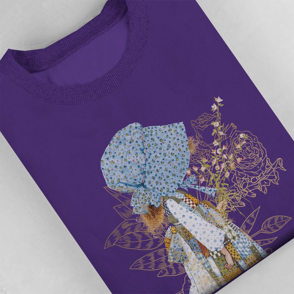 Holly-Hobbie-Classic-Hat-And-Flowers-Womens-Sweatshirt