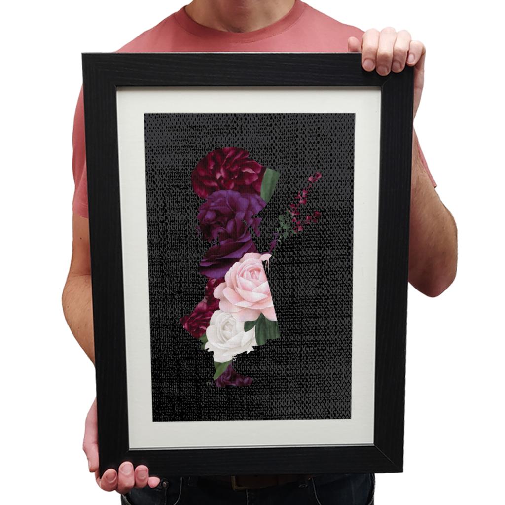 Holly-Hobbie-Classic-Flowers-Silhouette-Framed-Print