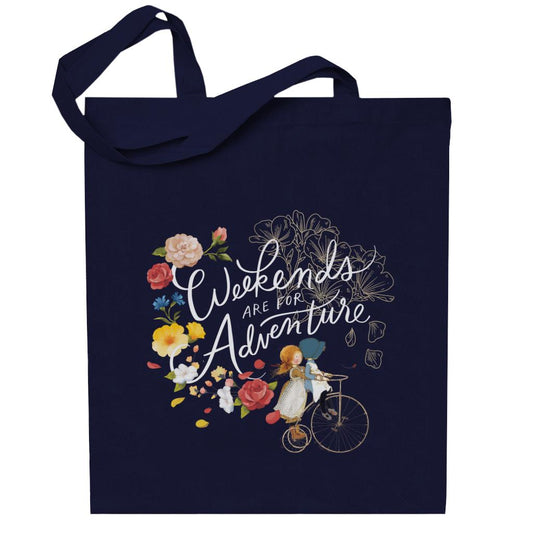 Holly-Hobbie-Classic-Weekend-Adventure-Light-Text-Totebag
