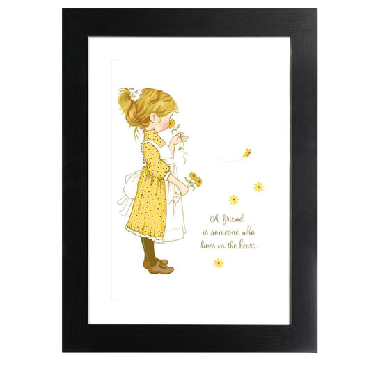 Holly-Hobbie-Classic-A-Friend-Lives-In-The-Heart-Framed-Print