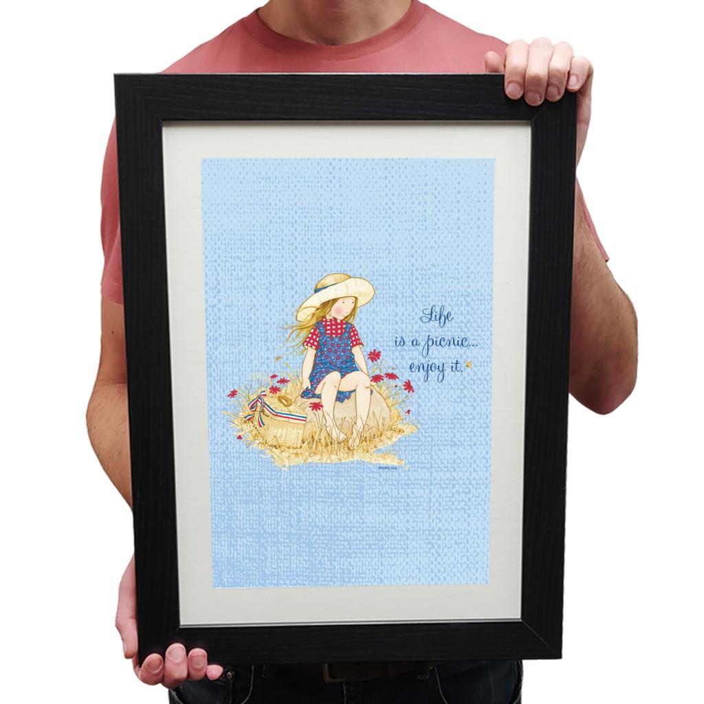 Holly-Hobbie-Classic-Life-Is-A-Picnic-Enjoy-It-Framed-Print