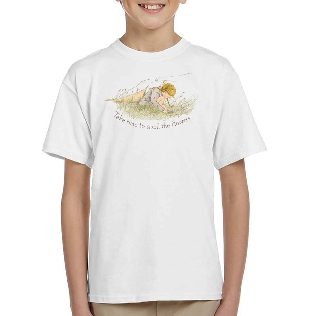 Holly-Hobbie-Classic-Take-Time-To-Smell-The-Flowers-Kids-T-Shirt