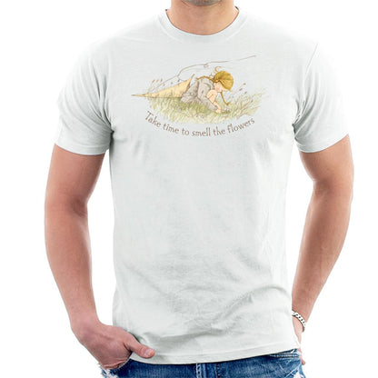Holly-Hobbie-Classic-Take-Time-To-Smell-The-Flowers-Mens-T-Shirt
