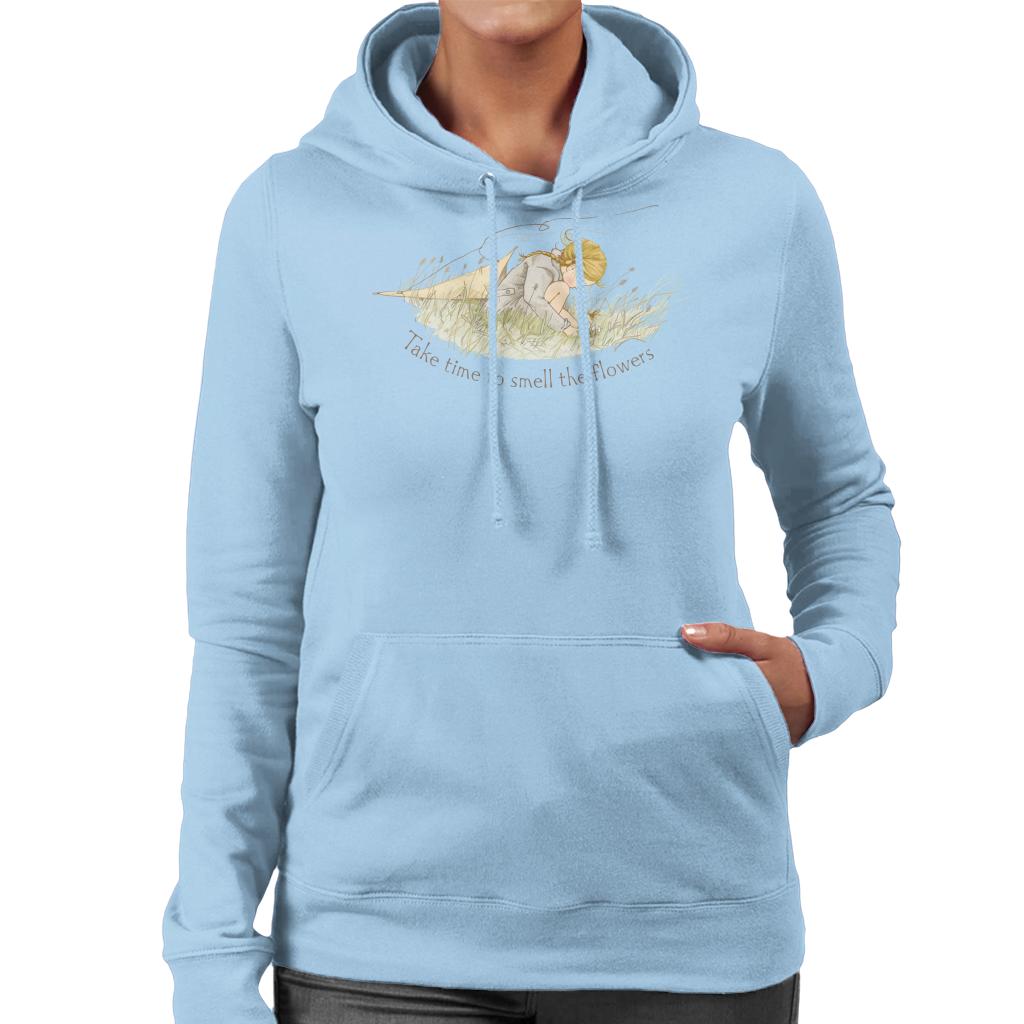Holly-Hobbie-Classic-Take-Time-To-Smell-The-Flowers-Womens-Hooded-Sweatshirt