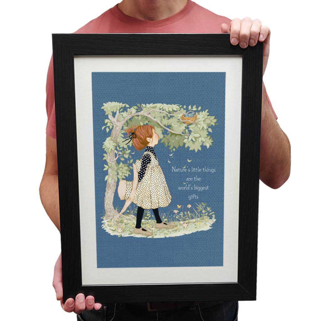 Holly-Hobbie-Classic-Natures-Little-Things-Light-Text-Framed-Print