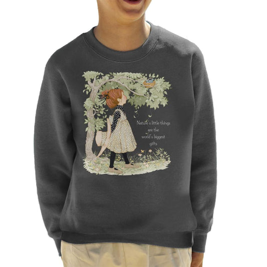 Holly-Hobbie-Classic-Natures-Little-Things-Light-Text-Kids-Sweatshirt