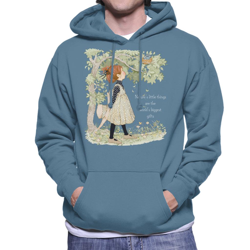 Holly-Hobbie-Classic-Natures-Little-Things-Light-Text-Mens-Hooded-Sweatshirt