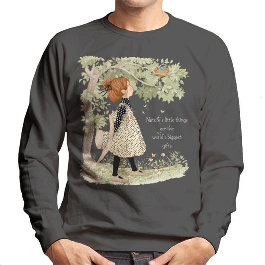 Holly-Hobbie-Classic-Natures-Little-Things-Light-Text-Mens-Sweatshirt