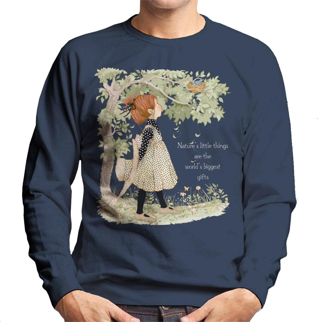 Holly-Hobbie-Classic-Natures-Little-Things-Light-Text-Mens-Sweatshirt