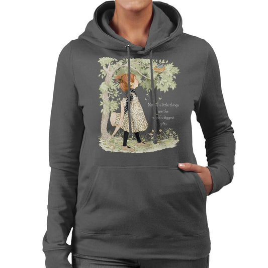 Holly-Hobbie-Classic-Natures-Little-Things-Light-Text-Womens-Hooded-Sweatshirt