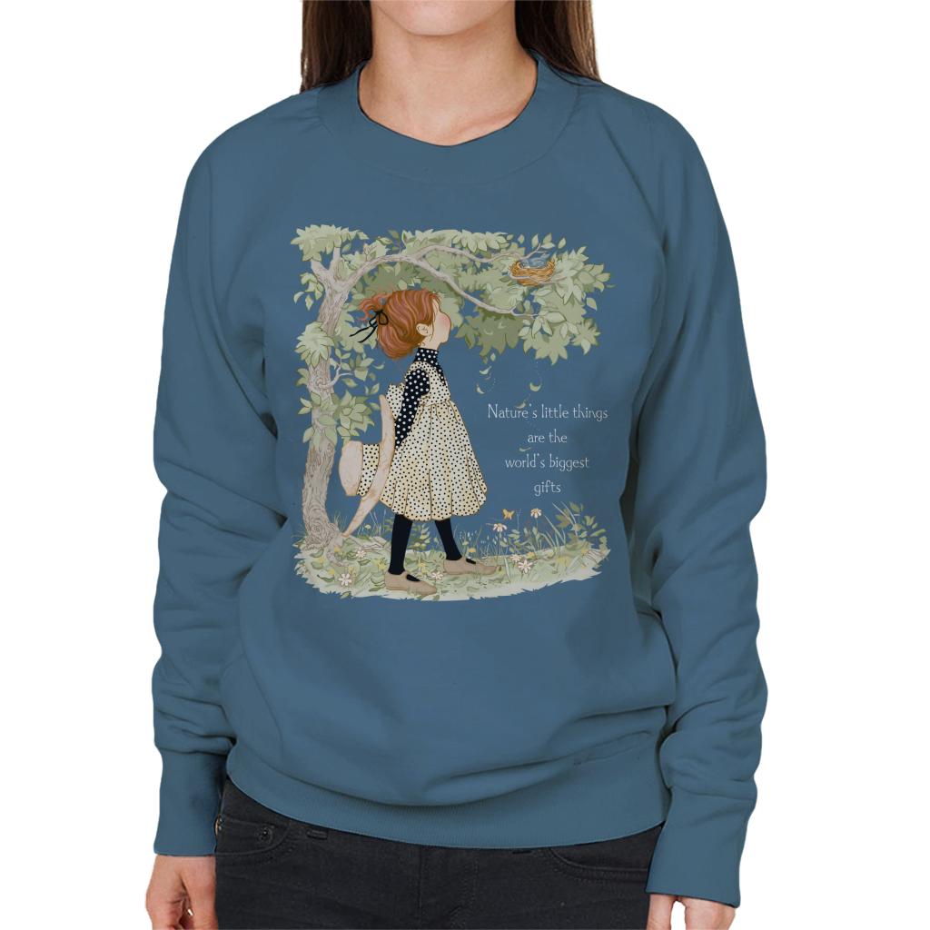 Holly-Hobbie-Classic-Natures-Little-Things-Light-Text-Womens-Sweatshirt