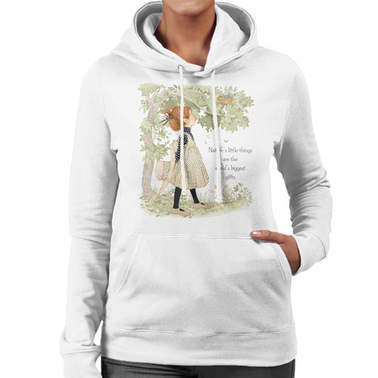 Holly-Hobbie-Classic-Natures-Little-Things-Dark-Text-Womens-Hooded-Sweatshirt