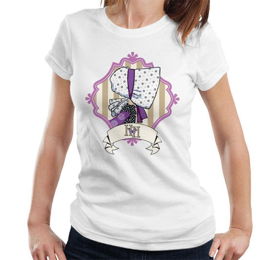 Holly-Hobbie-Classic-Bonnet-Side-Profile-Womens-T-Shirt