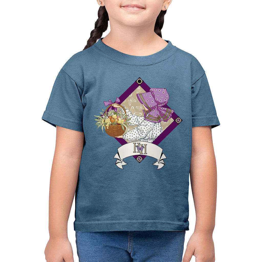 Classic With A Basket Of Fruit And Flowers Kids T-Shirt