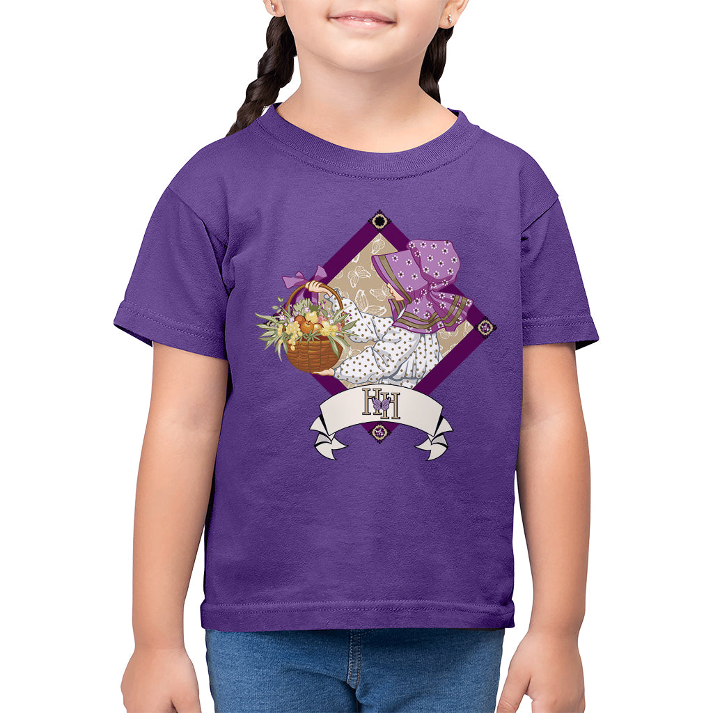 Classic With A Basket Of Fruit And Flowers Kids T-Shirt