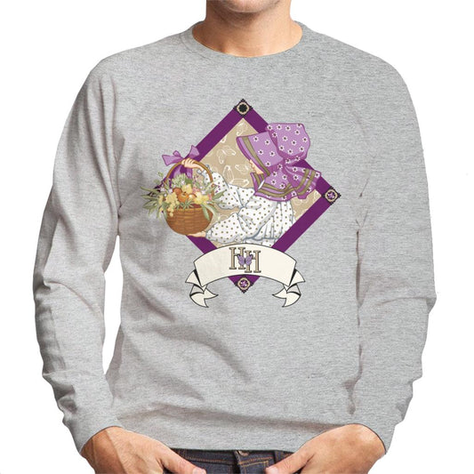 Holly-Hobbie-Classic-With-A-Basket-Of-Fruit-And-Flowers-Mens-Sweatshirt