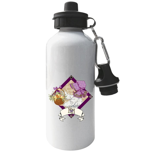Holly-Hobbie-Classic-With-A-Basket-Of-Fruit-And-Flowers-Aluminium-Sports-Water-Bottle