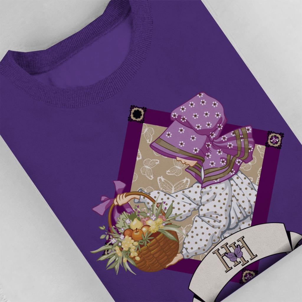 Holly-Hobbie-Classic-With-A-Basket-Of-Fruit-And-Flowers-Womens-Sweatshirt
