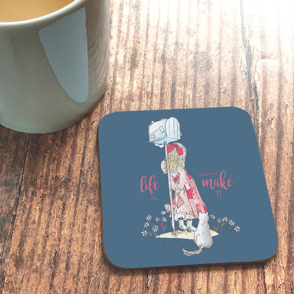 Holly-Hobbie-Classic-Life-Is-What-You-Make-It-Coaster