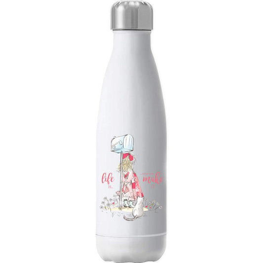 Holly-Hobbie-Classic-Life-Is-What-You-Make-It-Insulated-Stainless-Steel-Water-Bottle