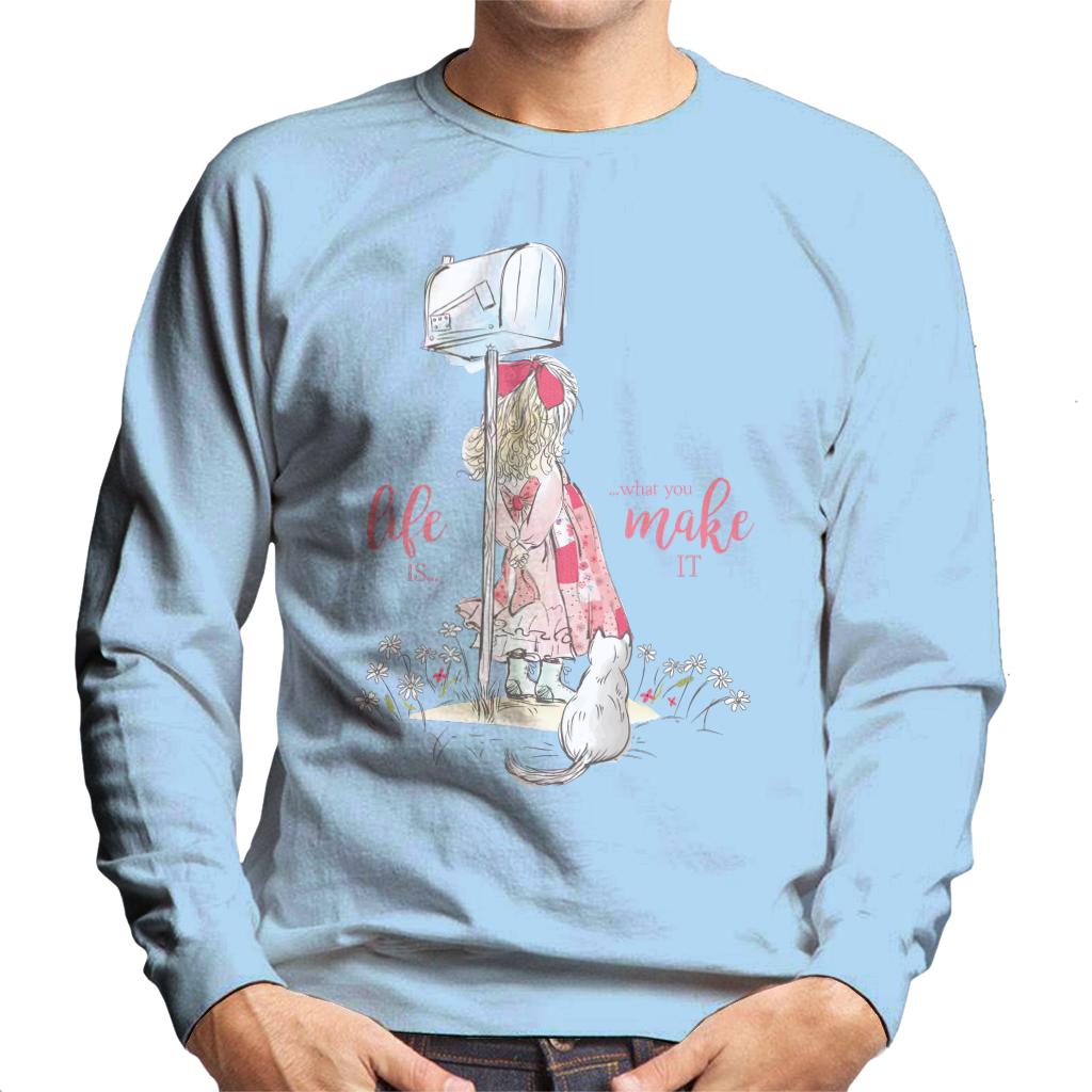 Holly-Hobbie-Classic-Life-Is-What-You-Make-It-Mens-Sweatshirt