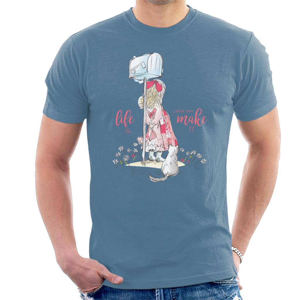 Holly-Hobbie-Classic-Life-Is-What-You-Make-It-Mens-T-Shirt