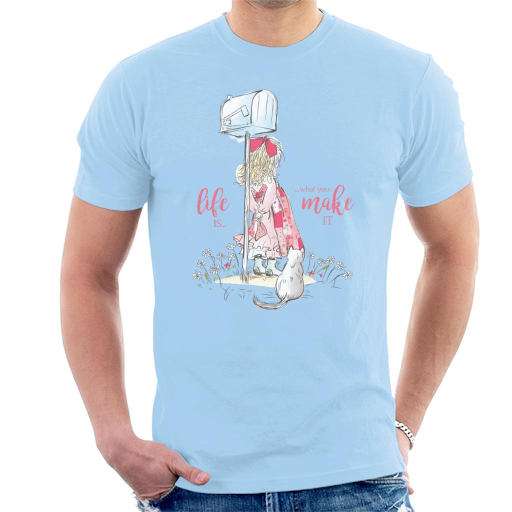 Holly-Hobbie-Classic-Life-Is-What-You-Make-It-Mens-T-Shirt