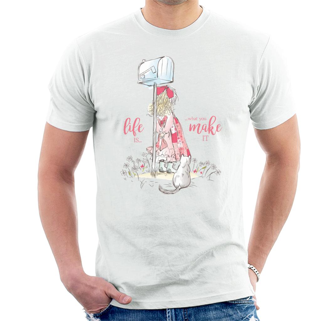 Holly-Hobbie-Classic-Life-Is-What-You-Make-It-Mens-T-Shirt