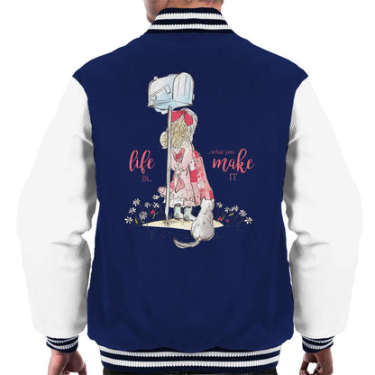 Holly-Hobbie-Classic-Life-Is-What-You-Make-It-Mens-Varsity-Jacket