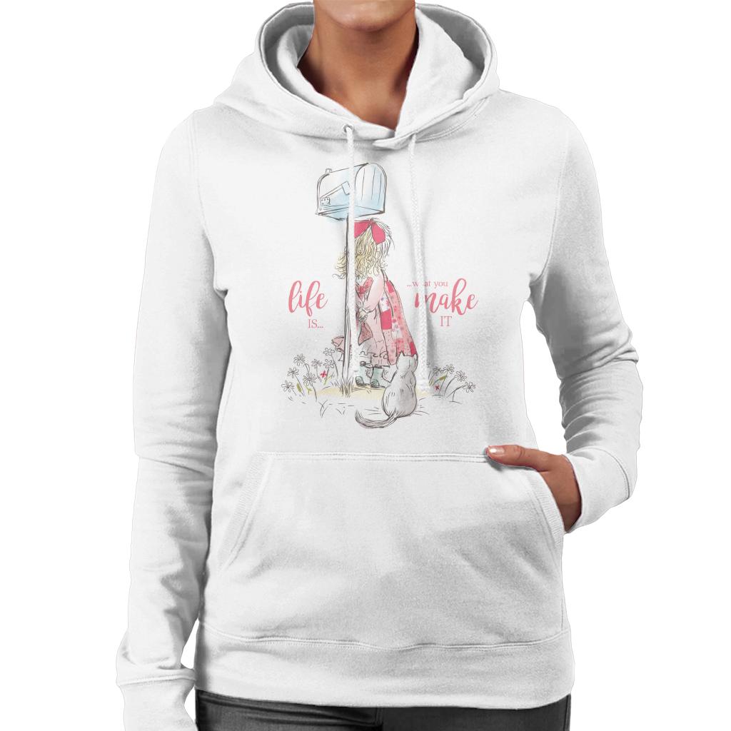 Holly-Hobbie-Classic-Life-Is-What-You-Make-It-Womens-Hooded-Sweatshirt