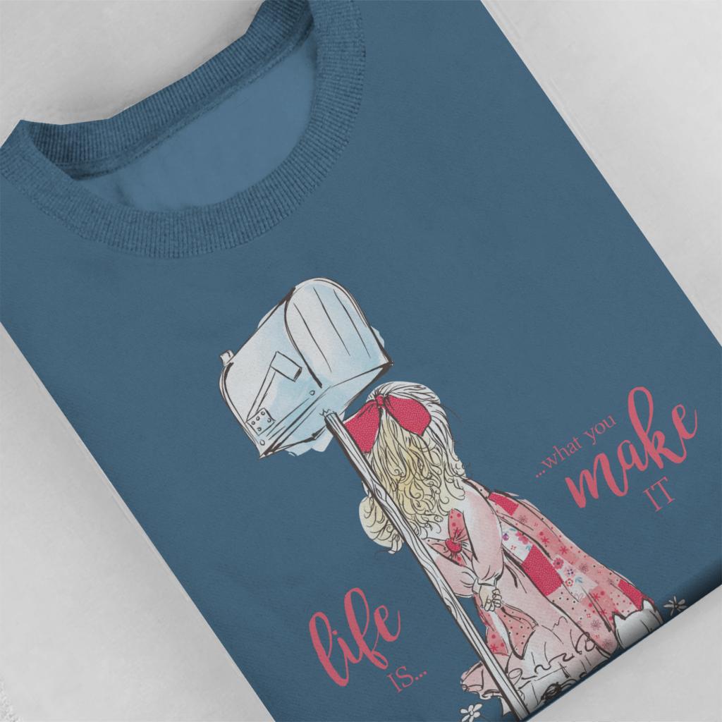 Holly-Hobbie-Classic-Life-Is-What-You-Make-It-Womens-Sweatshirt