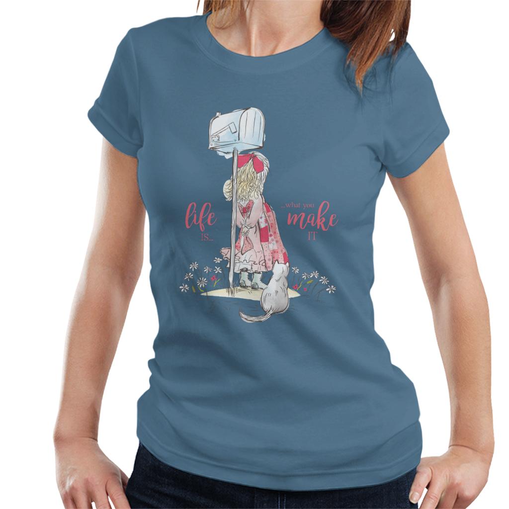 Holly-Hobbie-Classic-Life-Is-What-You-Make-It-Womens-T-Shirt